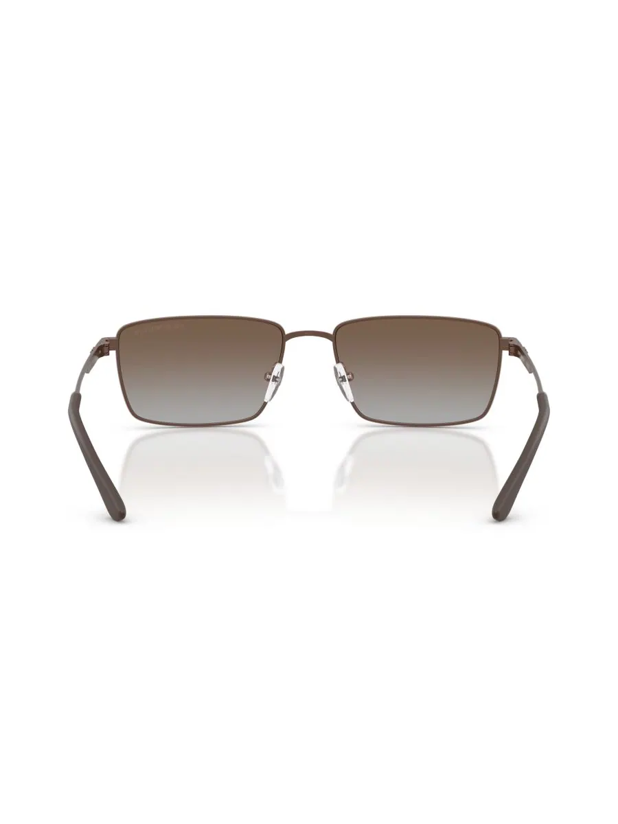 Мужские прямоугольные солнцезащитные очки, EA2169 Emporio Armani, Matte Bronze — изображение 4 из 4