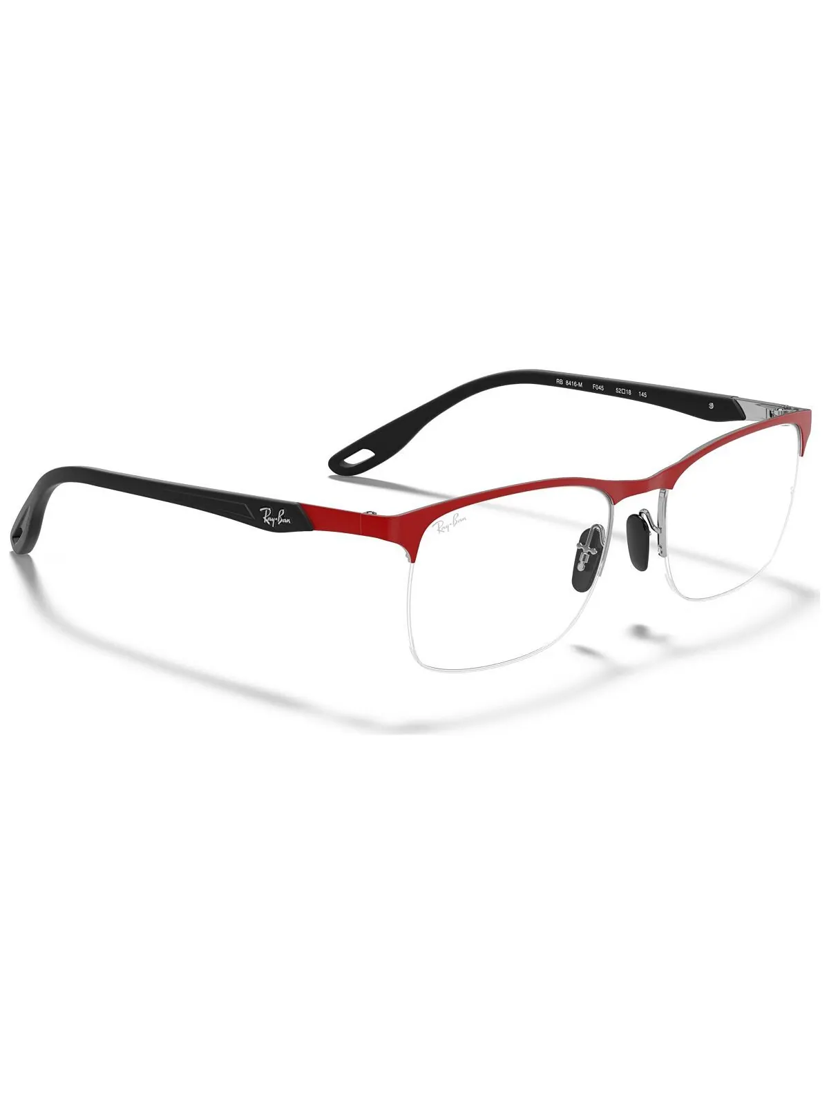Мужские квадратные очки Scuderia Ferrari RX8416M Ray-Ban — изображение 7 из 10, красный