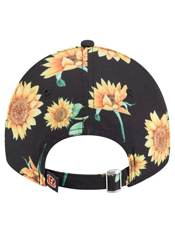 Женская черная регулируемая бейсболка Cincinnati Bengals Adventure Sunflower 9TWENTY New Era — изображение 4 из 4