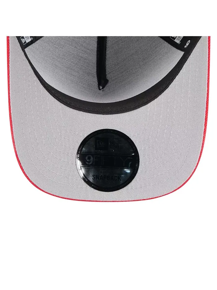 Мужская черно-красная кепка Kansas City Chiefs 2025 NFL Draft A-Frame 9FIFTY Snapback New Era — изображение 2 из 5