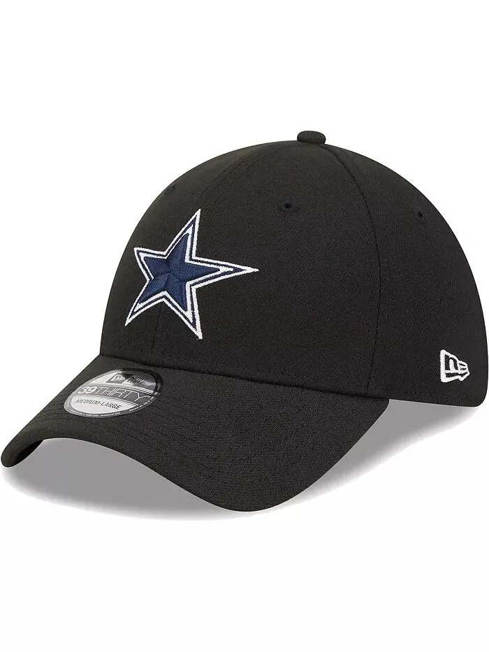 Мужская черная кепка Dallas Cowboys Main 39THIRTY Flex New Era