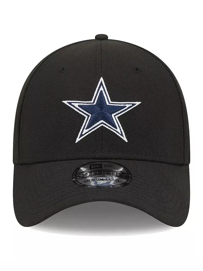 Мужская черная кепка Dallas Cowboys Main 39THIRTY Flex New Era — изображение 2 из 4