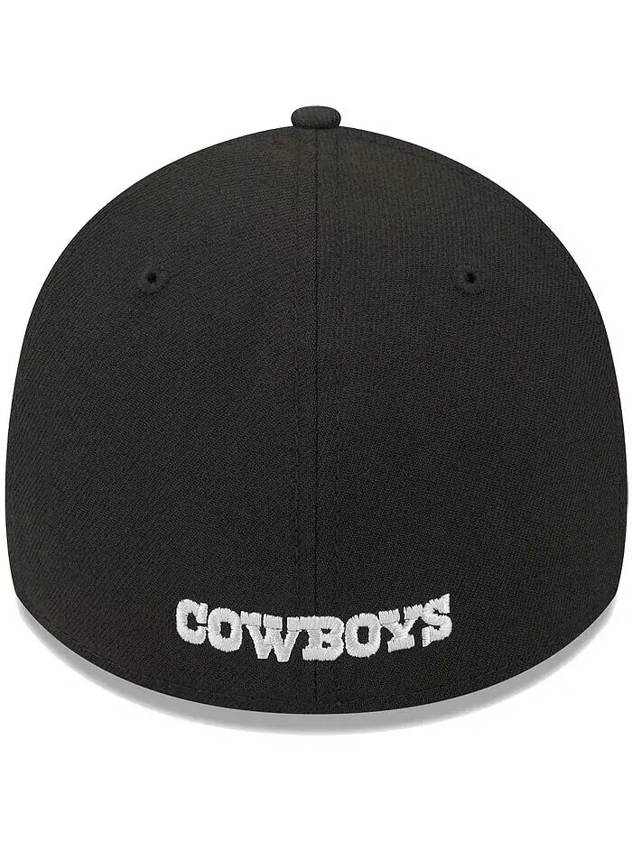 Мужская черная кепка Dallas Cowboys Main 39THIRTY Flex New Era — изображение 4 из 4
