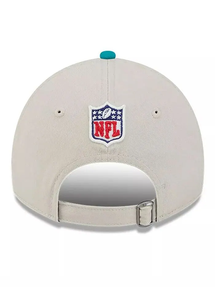 Мужская регулируемая кепка Stone/Aqua Miami Dolphins 2024 Sideline Historic 9TWENTY New Era — изображение 4 из 4