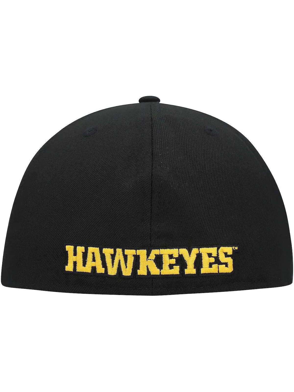 Мужская базовая шляпа с логотипом Iowa Hawkeyes Primary Team черного цвета 59FIFTY New Era — изображение 3 из 4, черный