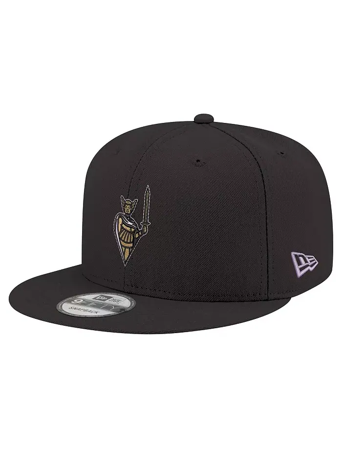 Мужская и женская бейсболка Eclipse Black Golden State Valkyries Logo 9FIFTY New Era
