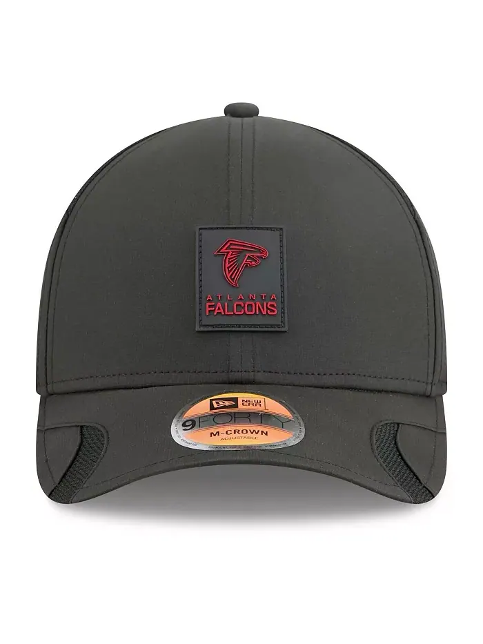 Регулируемая бейсболка Black Atlanta Falcons Sideline 9FORTY 2025 для больших мальчиков и девочек — изображение 5 из 5