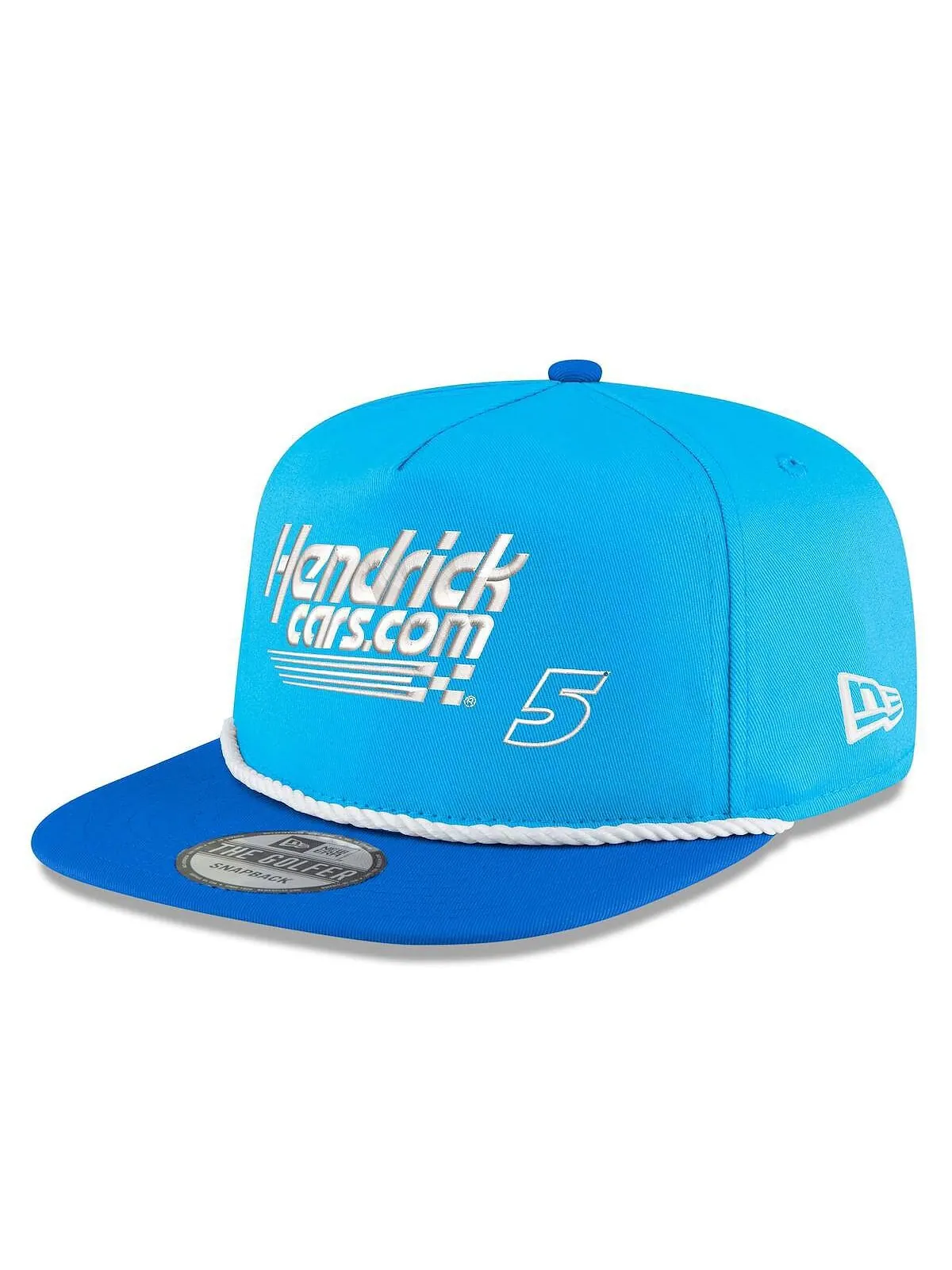 Мужская голубая кепка Royal Kyle Larson Hendrickca Golfer Snapback New Era — изображение 2 из 4, светлый синий