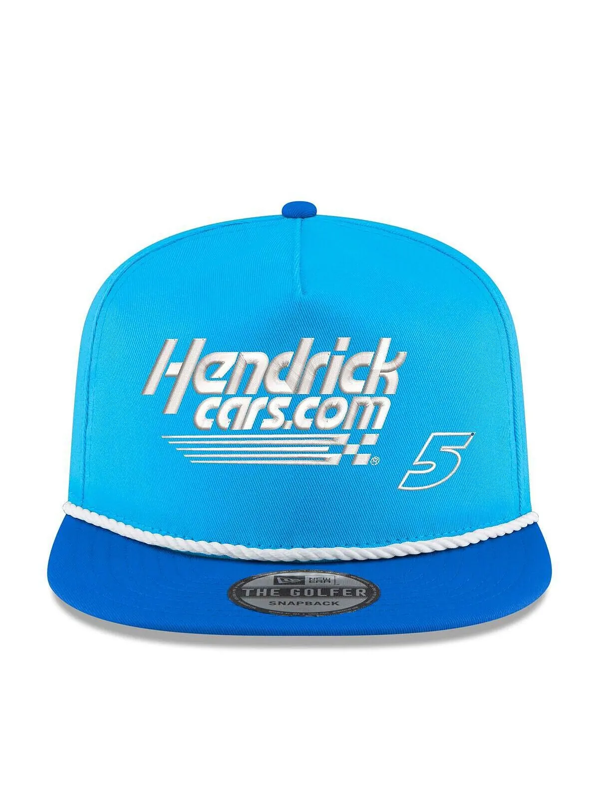 Мужская голубая кепка Royal Kyle Larson Hendrickca Golfer Snapback New Era — изображение 3 из 4, светлый синий