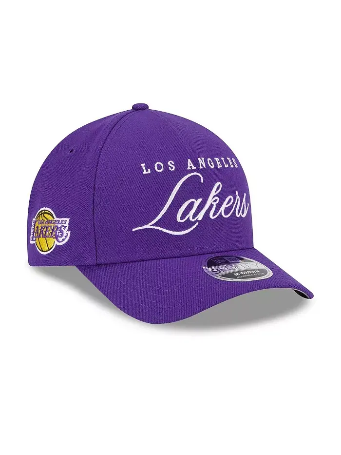 Мужская регулируемая кепка 9FORTY A-Frame M-Crown Los Angeles Lakers 2025 NBA Draft фиолетового