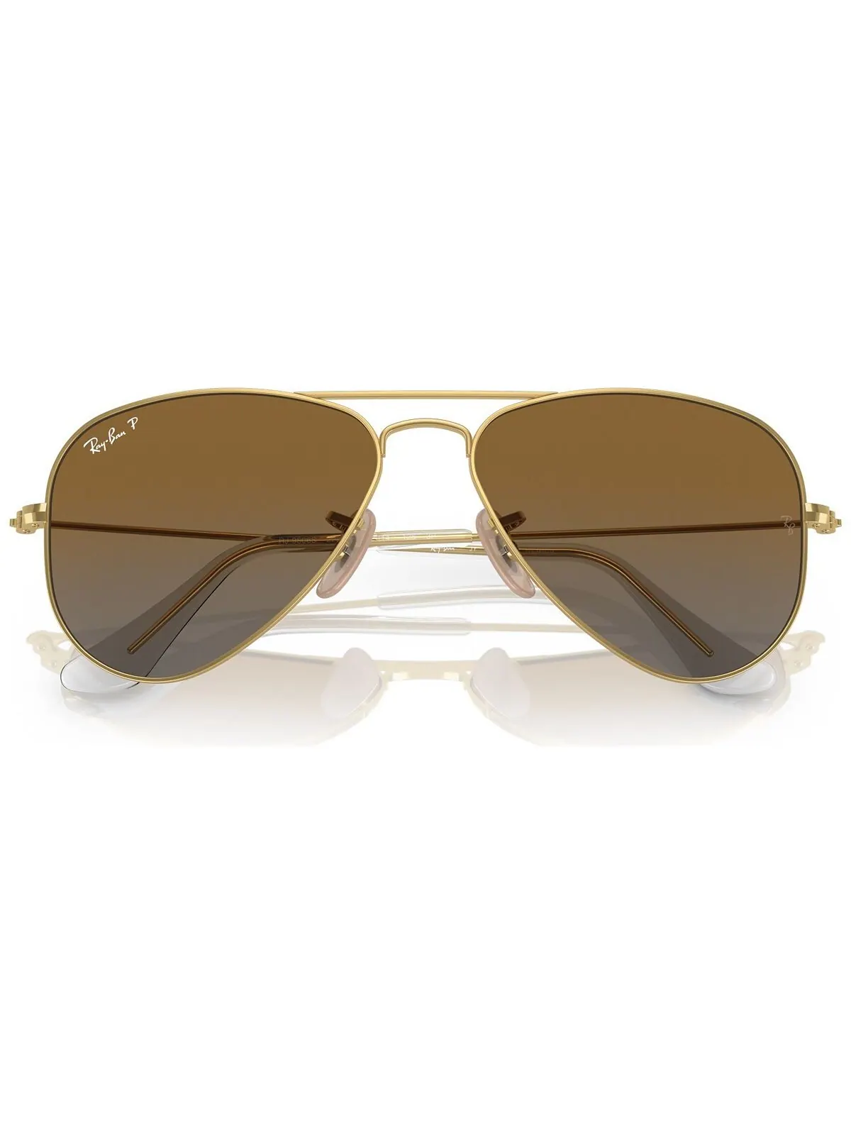Детские поляризационные солнцезащитные очки, RJ9506 (7–10 лет) Ray-Ban Jr — изображение 2 из 7, золотистый