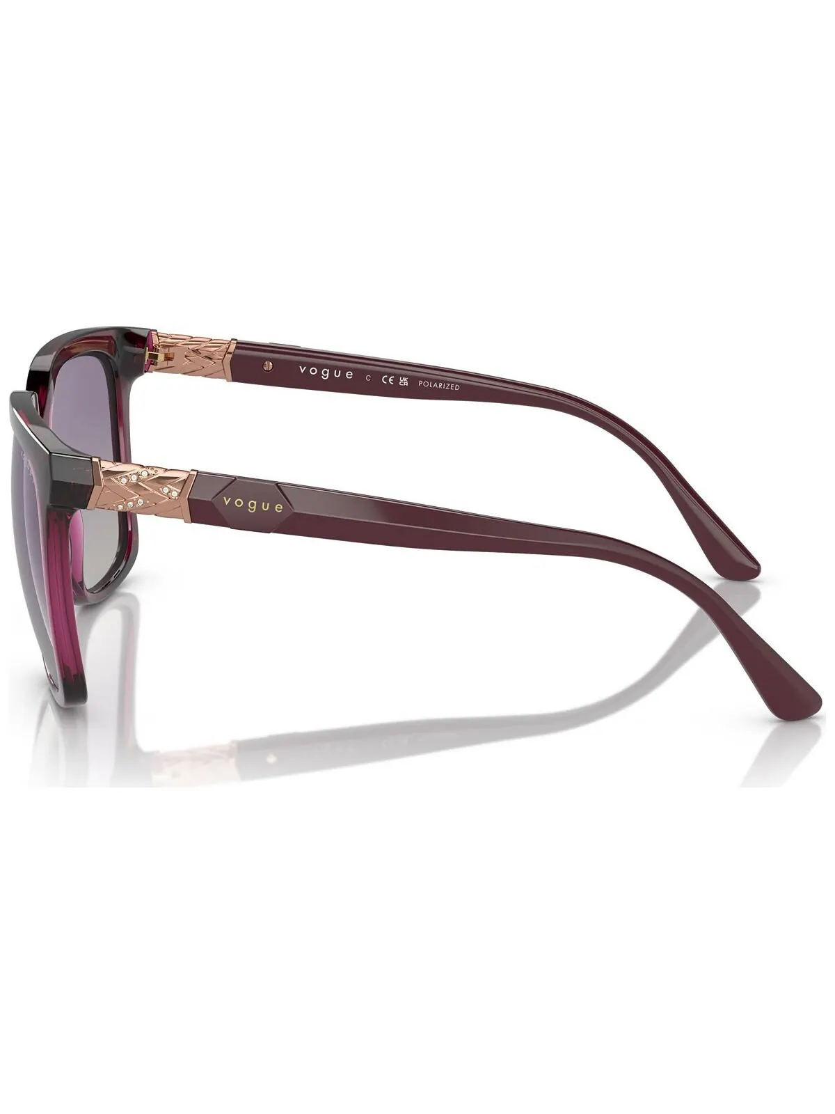 Женские поляризованные солнцезащитные очки, VO5476SB Vogue Eyewear — изображение 5 из 7, прозрачный