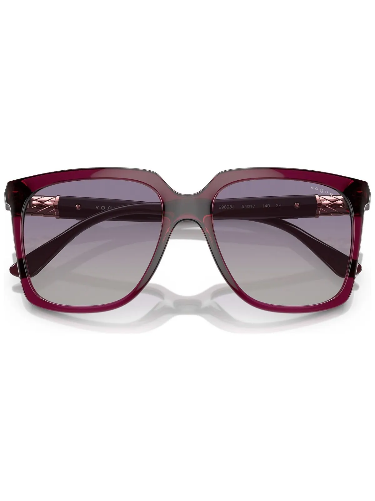Женские поляризованные солнцезащитные очки, VO5476SB Vogue Eyewear — изображение 6 из 7, прозрачный