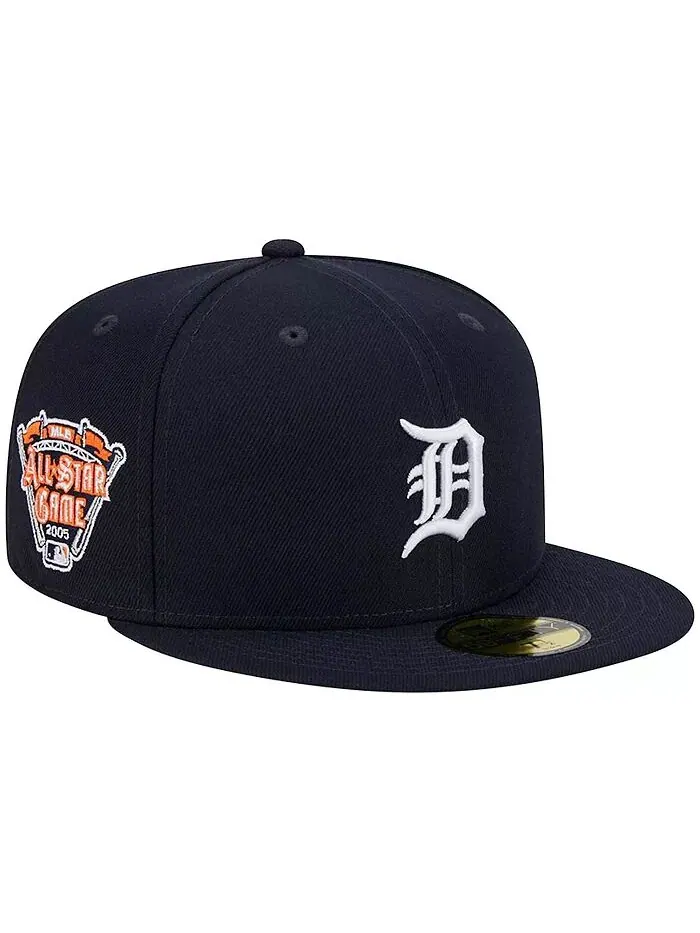 Мужская темно-синяя кепка Detroit Tigers 2005 All Star Game Team Color 59FIFTY New Era — изображение 2 из 5