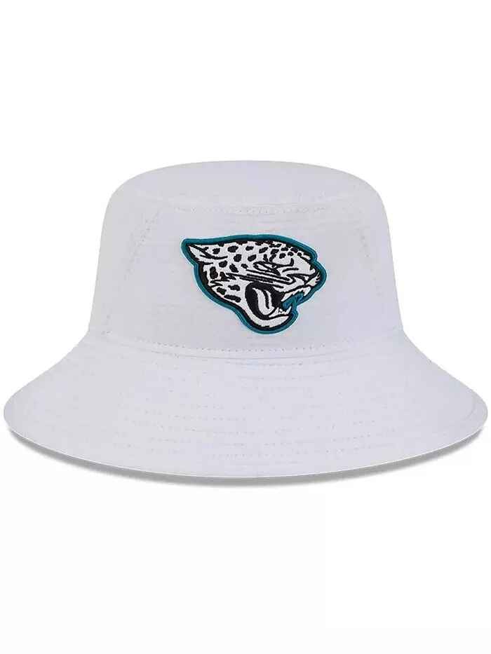 Белая панама для тренировочного лагеря Jacksonville Jaguars 2024 NFL Big Boys and Girls New Era — изображение 3 из 4