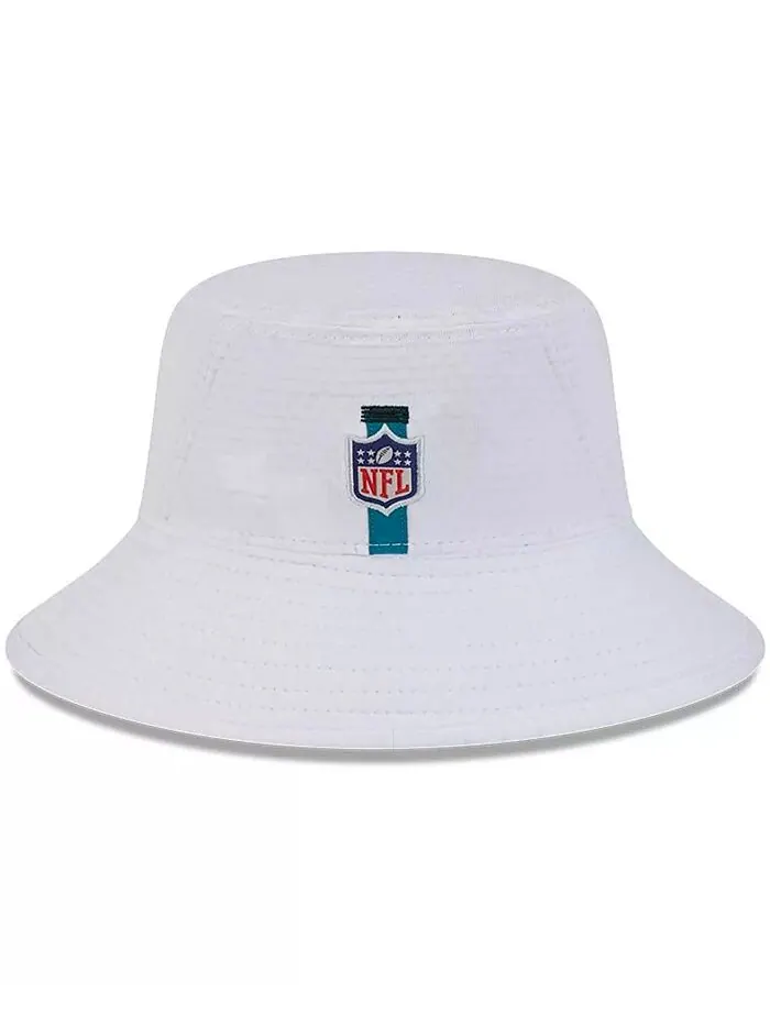 Белая панама для тренировочного лагеря Jacksonville Jaguars 2024 NFL Big Boys and Girls New Era — изображение 4 из 4