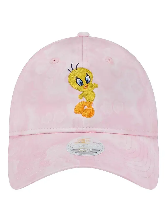 Женская регулируемая кепка 9TWENTY Looney Tunes Tweety Bird светло-розового цвета New Era — изображение 3 из 4
