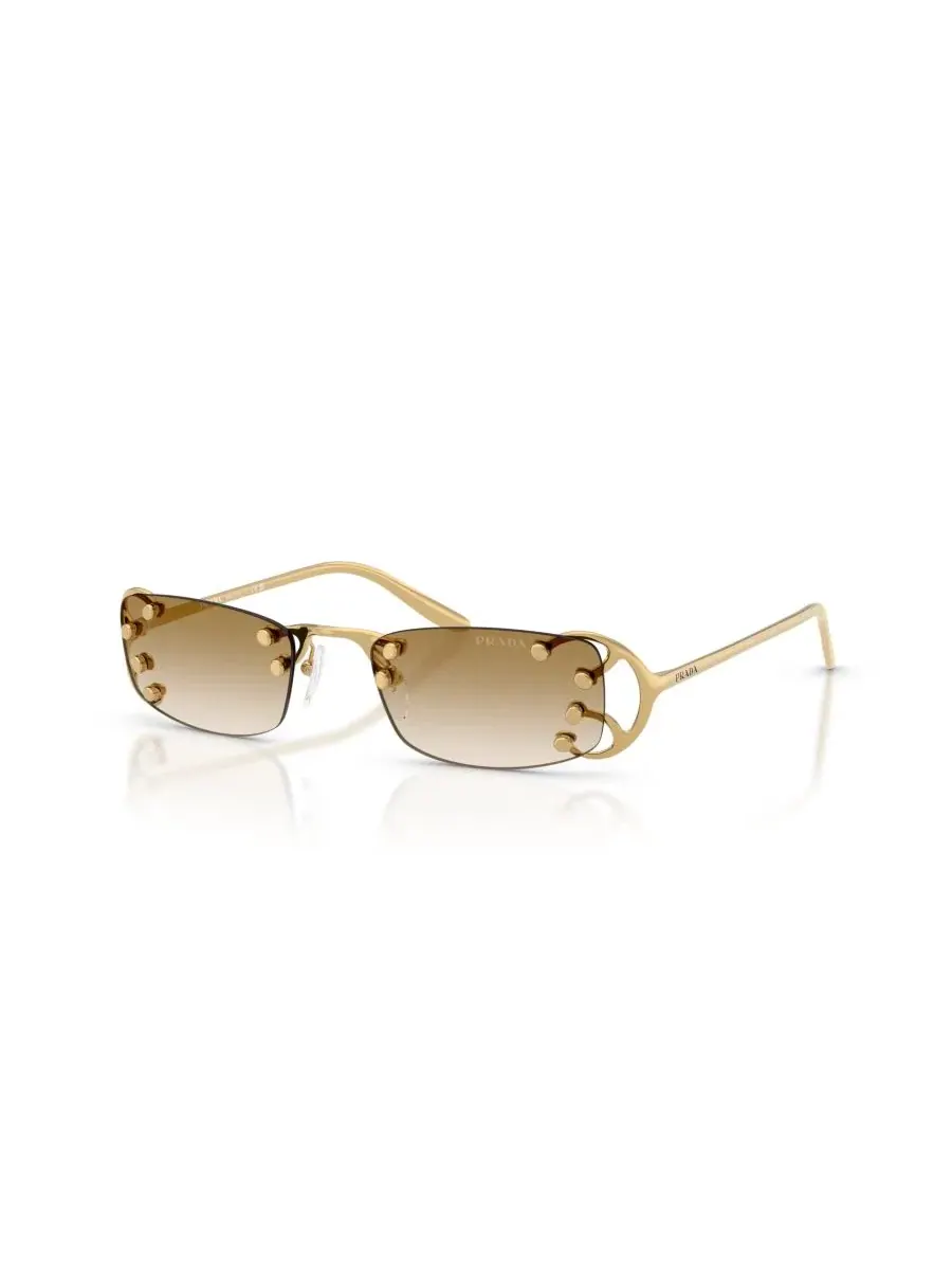 Солнцезащитные очки прямоугольные PR C57S PRADA, Oro Pallido Nouveau