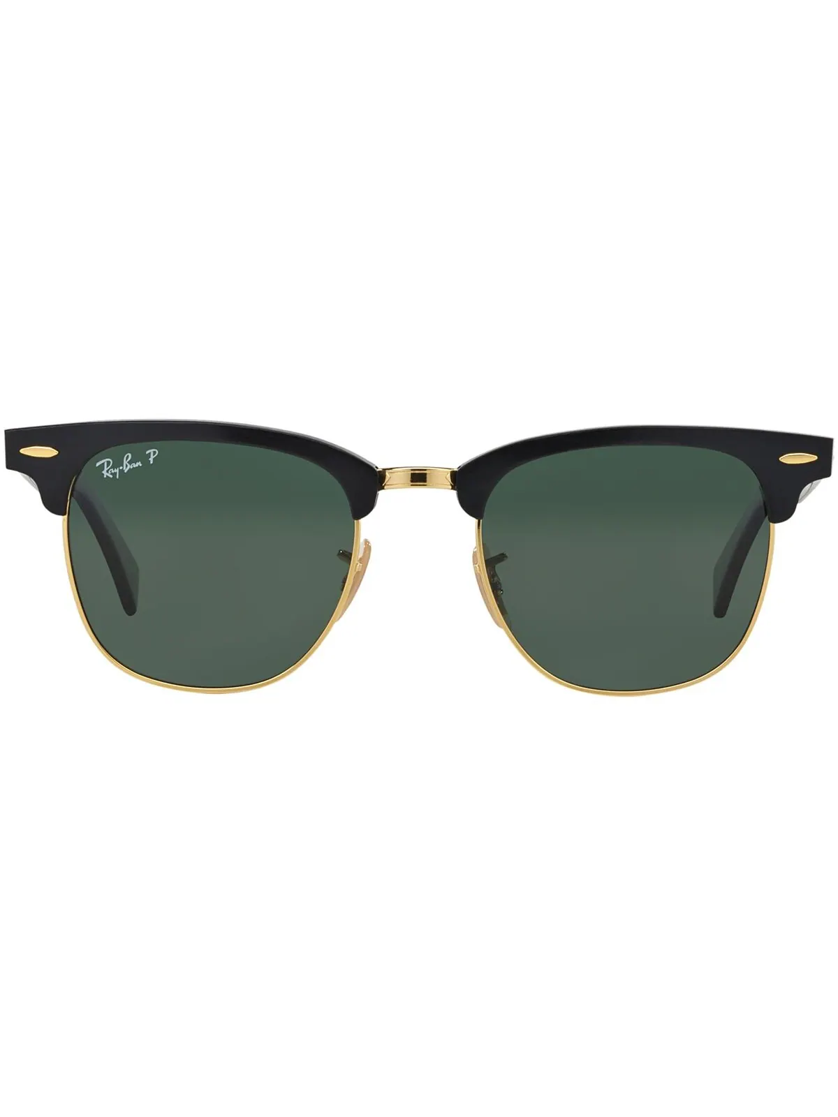 Поляризованные солнцезащитные очки, RB3507 CLUBMASTER ALUMINIUM Ray-Ban — изображение 2 из 7, черный/зеленый