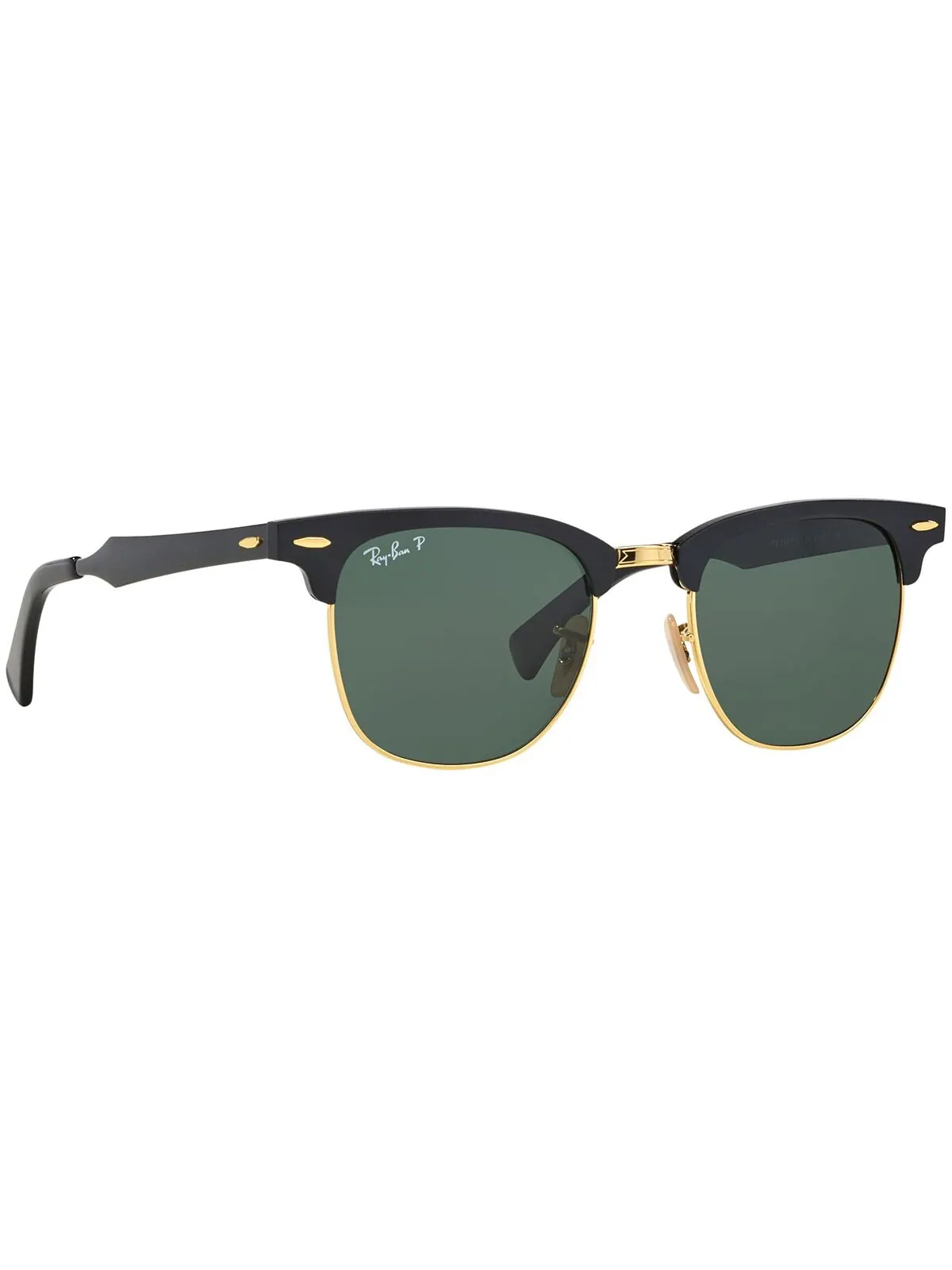 Поляризованные солнцезащитные очки, RB3507 CLUBMASTER ALUMINIUM Ray-Ban — изображение 3 из 7, черный/зеленый