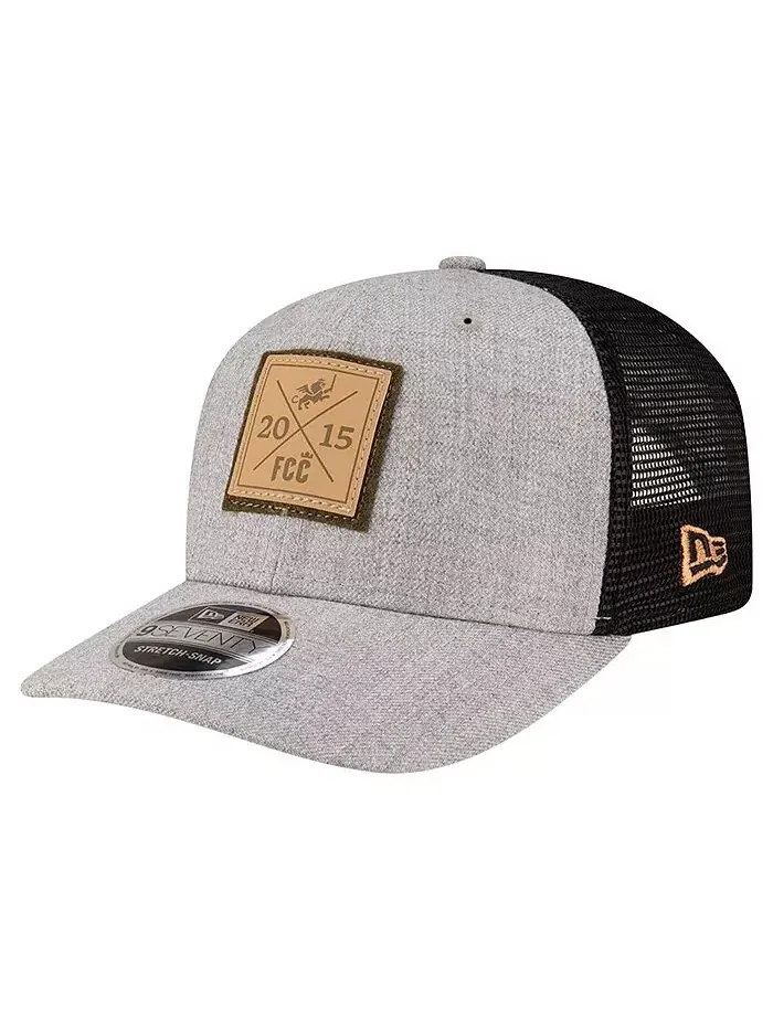 Мужская кепка Heather Gray FC Cincinnati 9SEVENTY COOLERA Stretch-Snap Adjustable Hat New Era