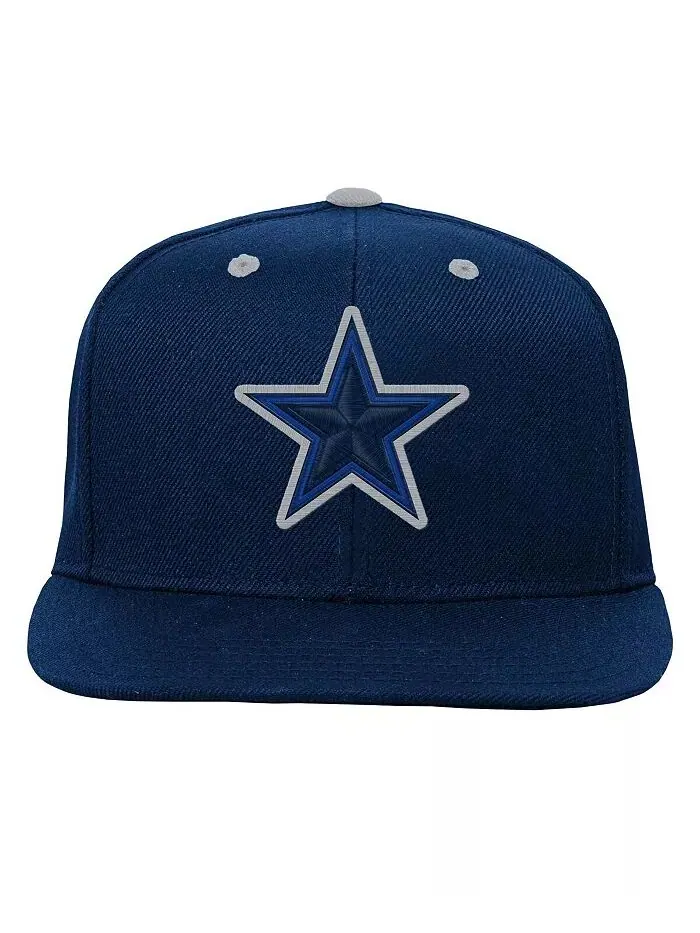 Кепка Snapback Navy Dallas Cowboys Team Color Pop для больших мальчиков и девочек Outerstuff — изображение 3 из 3