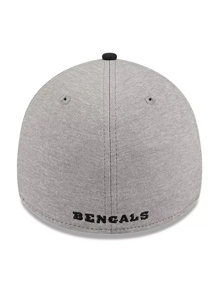 Мужская кепка Flex Cincinnati Bengals 39THIRTY, серо-черная, в полоску New Era — изображение 2 из 4