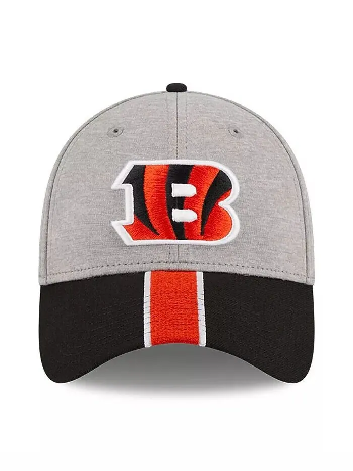 Мужская кепка Flex Cincinnati Bengals 39THIRTY, серо-черная, в полоску New Era — изображение 4 из 4