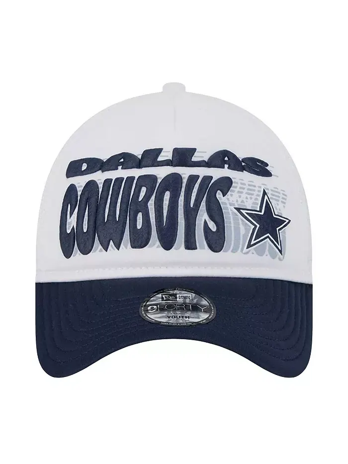 Детская регулируемая бейсболка 9FORTY с принтом Dallas Cowboys, белая New Era — изображение 5 из 5