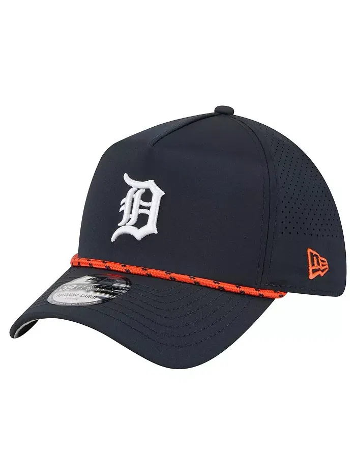 Мужская темно-синяя кепка Detroit Tigers 39THIRTY A-Frame Perforated Flex New Era