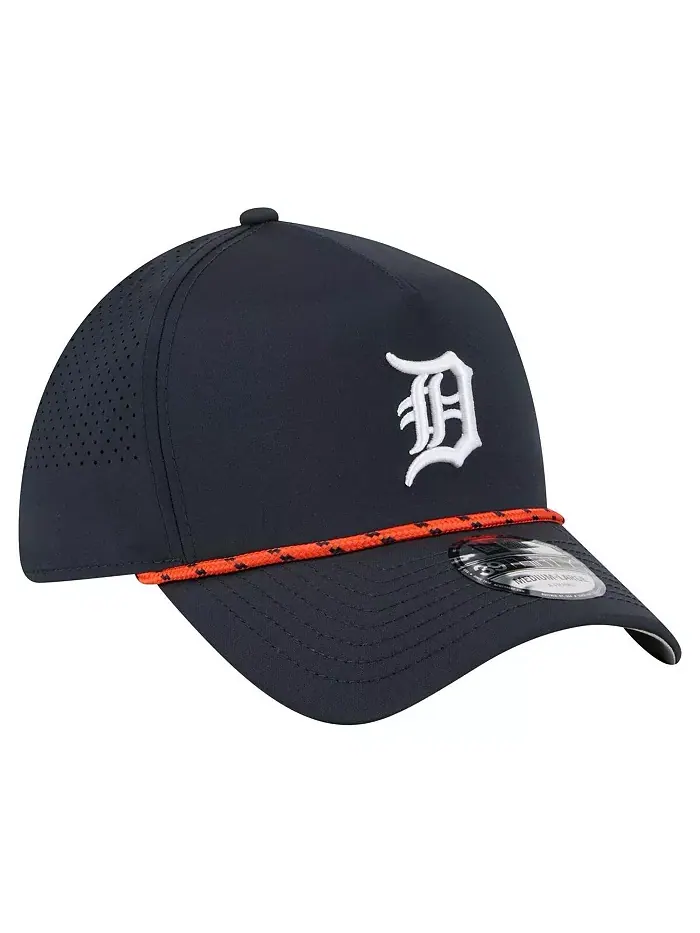 Мужская темно-синяя кепка Detroit Tigers 39THIRTY A-Frame Perforated Flex New Era — изображение 4 из 5