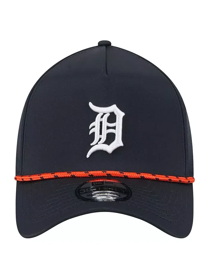 Мужская темно-синяя кепка Detroit Tigers 39THIRTY A-Frame Perforated Flex New Era — изображение 5 из 5