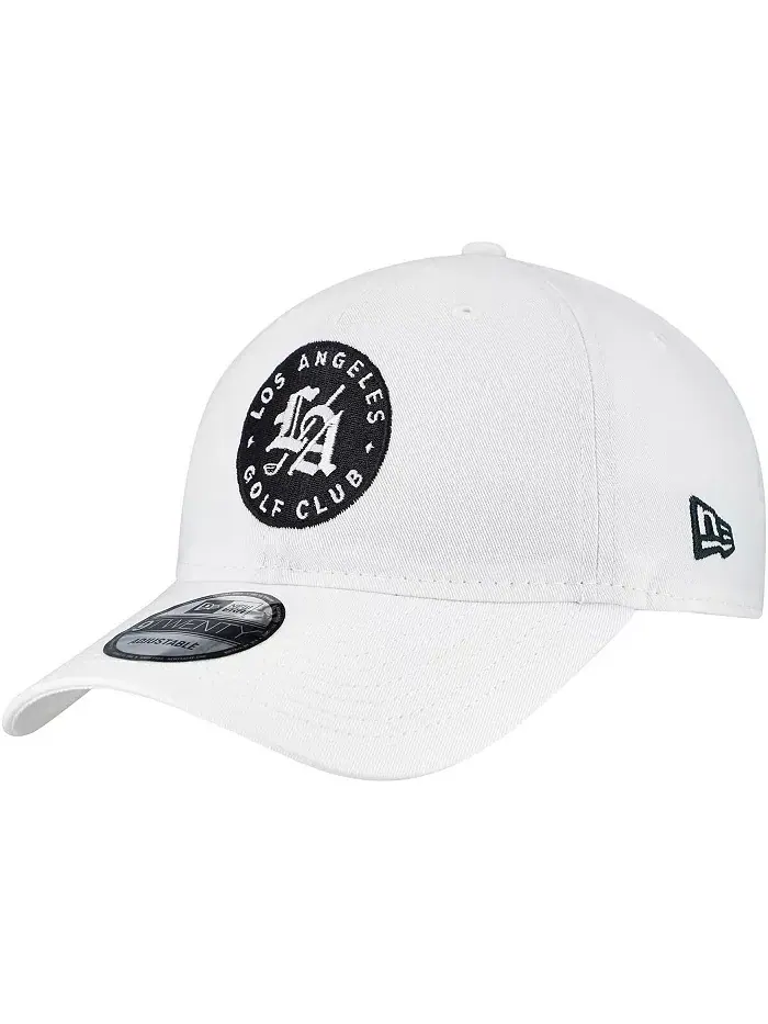 Мужская белая регулируемая кепка 9TWENTY Los Angeles Golf Club TGL Team New Era