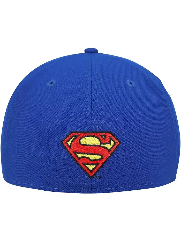 Мужская синяя бейсболка Superman 59FIFTY с фиксированным размером New Era — изображение 2 из 5