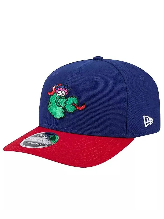 Мужская двухцветная кепка Royal Philadelphia Phillies Phanatic 9SEVENTY Stretch-Snap New Era