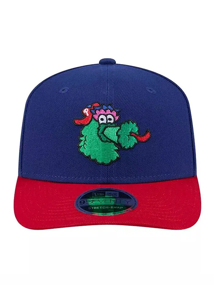 Мужская двухцветная кепка Royal Philadelphia Phillies Phanatic 9SEVENTY Stretch-Snap New Era — изображение 3 из 4