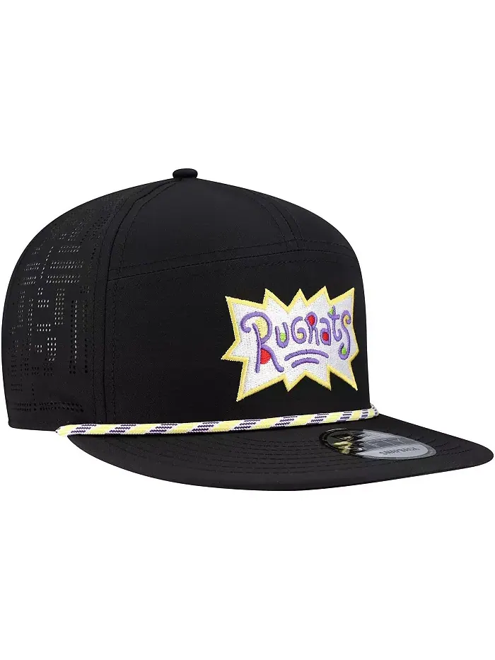 Мужская черная бейсболка Rugrats Rope Trucker 9FIFTY с застежкой New Era — изображение 3 из 4