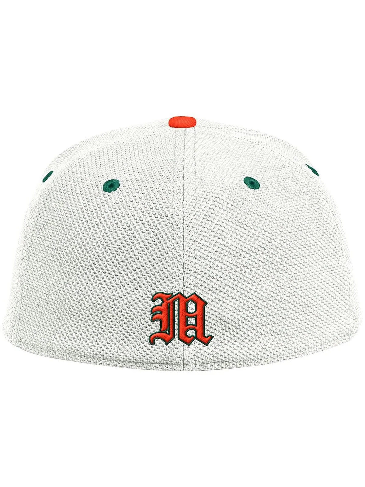 Мужская бело-оранжевая бейсбольная бейсболка Miami Hurricanes Miami Maniac On-Field adidas — изображение 2 из 2
