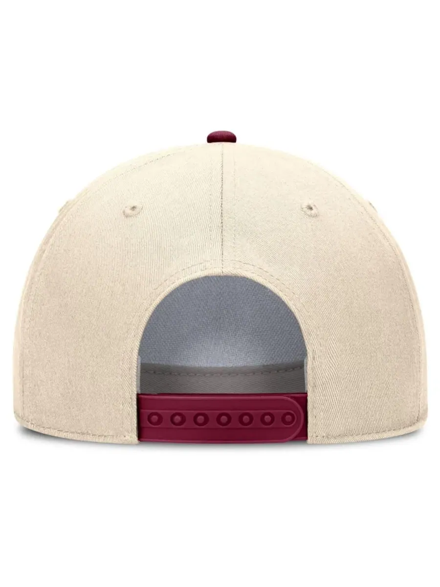 Кепка Nike Rise с принтом Florida State Seminoles, Natural Garnet — изображение 4 из 4