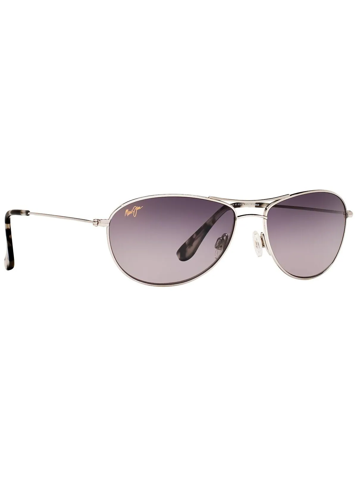 Поляризованные солнцезащитные очки Baby Beach, 245 г. Maui Jim — изображение 4 из 9, серебристый/серый