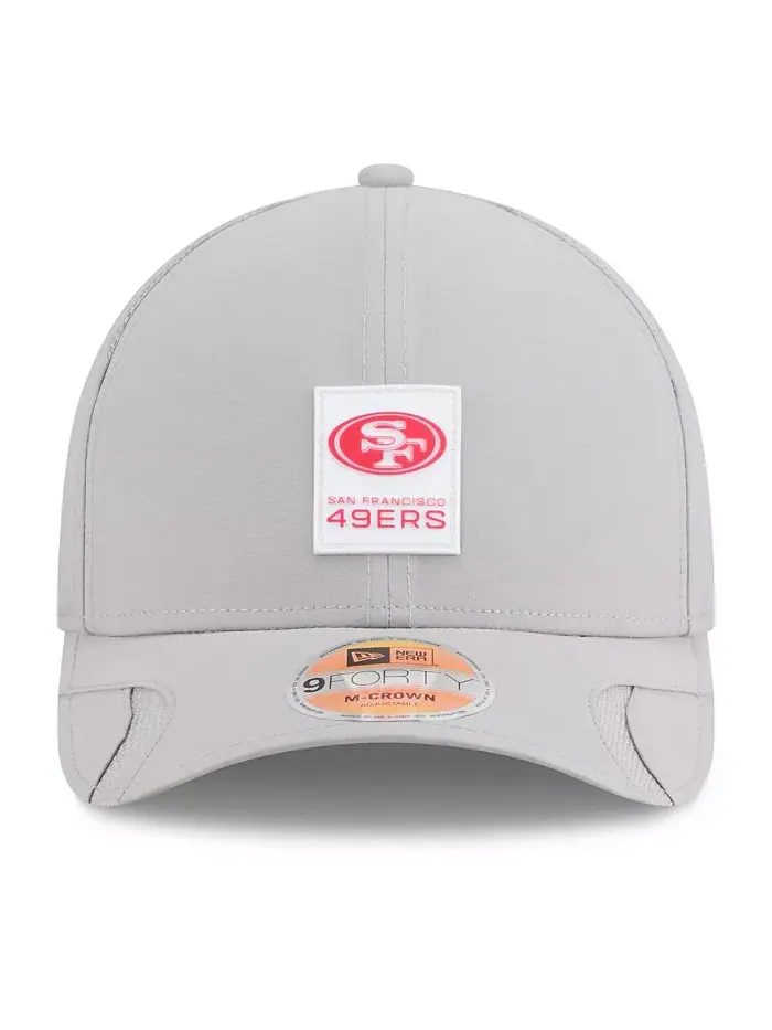 Мужская серая бейсболка San Francisco 49ers 2025 Sideline M-Crown 9FORTY с регулируемой посадкой — изображение 5 из 5