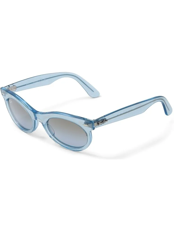 Солнцезащитные очки Ray-Ban 0RB2242 Wayfarer Oval Photochromic — голубой