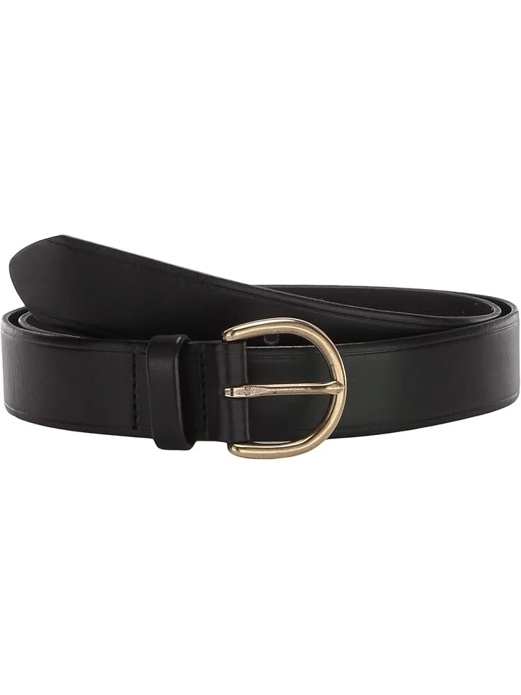 Ремень Madewell Medium Perfect Leather Belt — черный