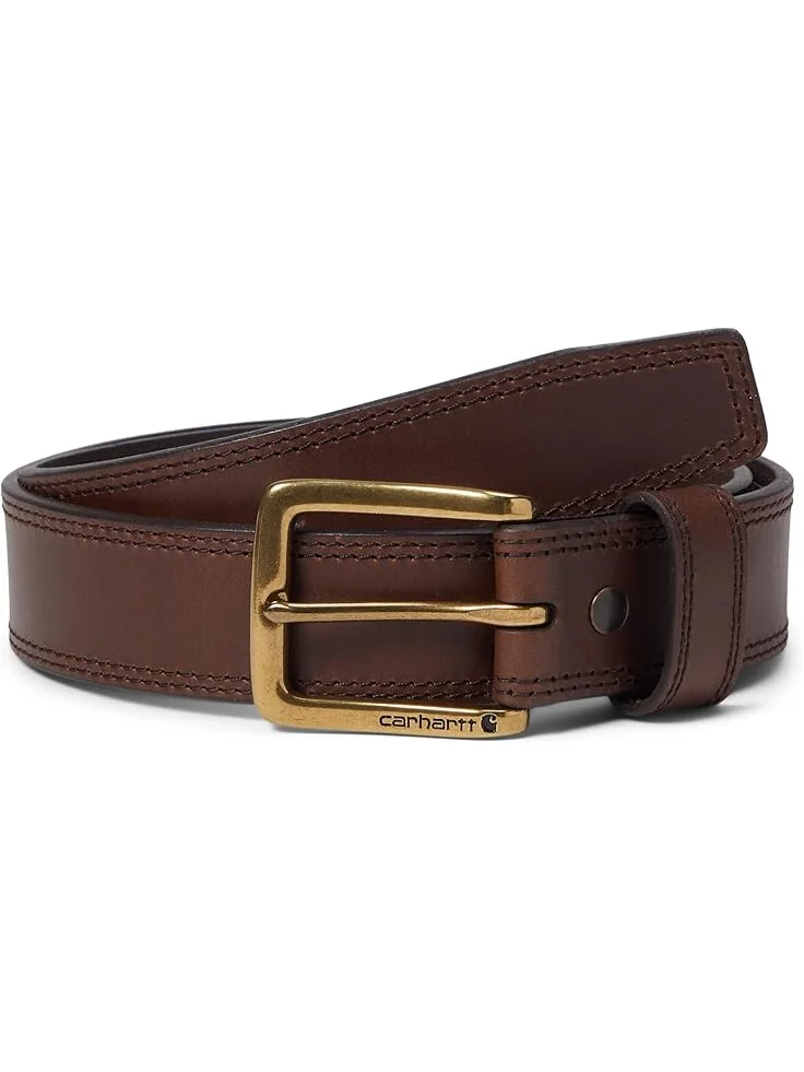Ремень Unisex Carhartt Leather Engraved Buckle Belt — 1