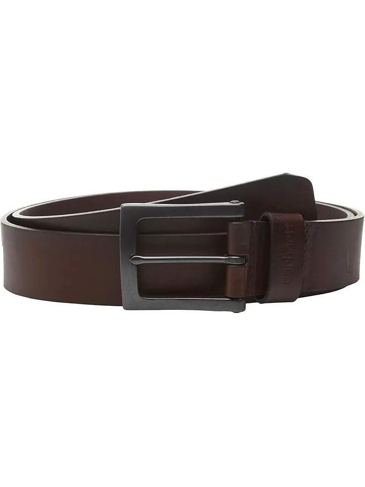 Ремень Unisex Carhartt Burnished Leather Box Buckle Belt — 1