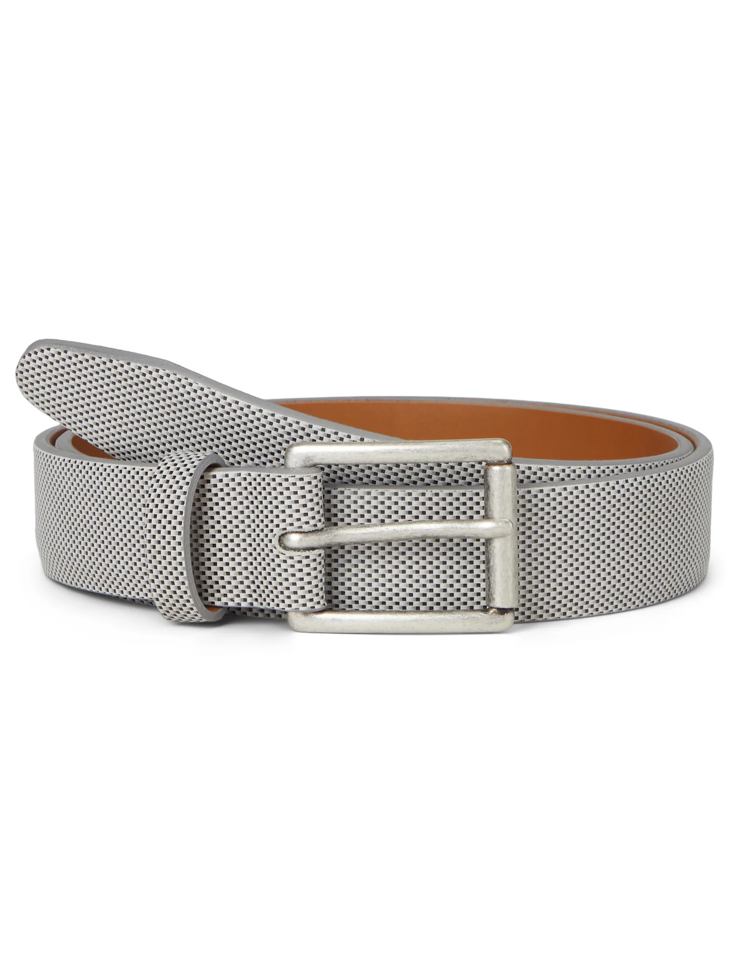 Ремень Johnston & Murphy Brushed Micro Check — 1
