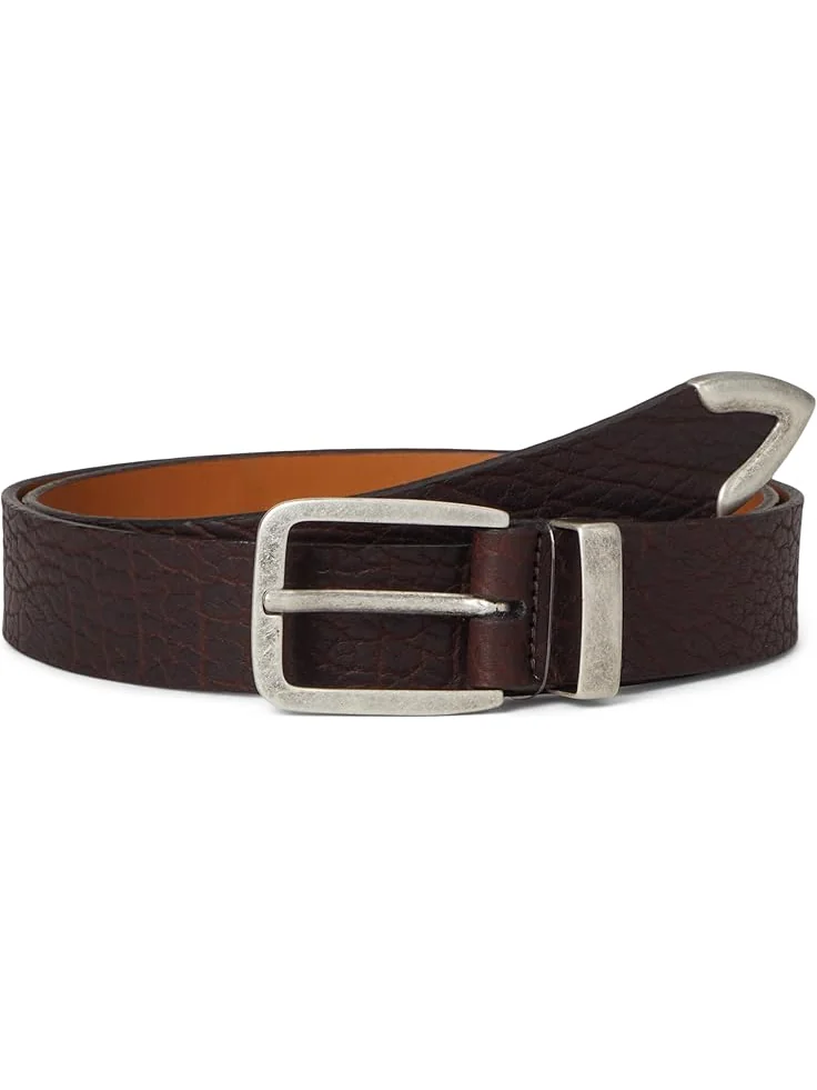 Ремень Johnston & Murphy Distressed Tipped Belt — 1