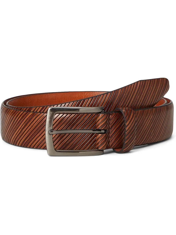 Ремень Johnston & Murphy Diagonal-etched Belt — 1