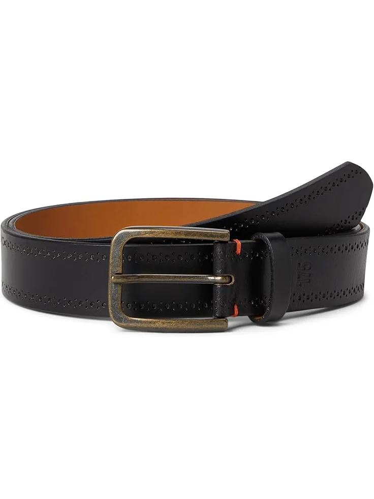 Ремень Johnston & Murphy 175th Anniversary Brogue Leather Belt — 1