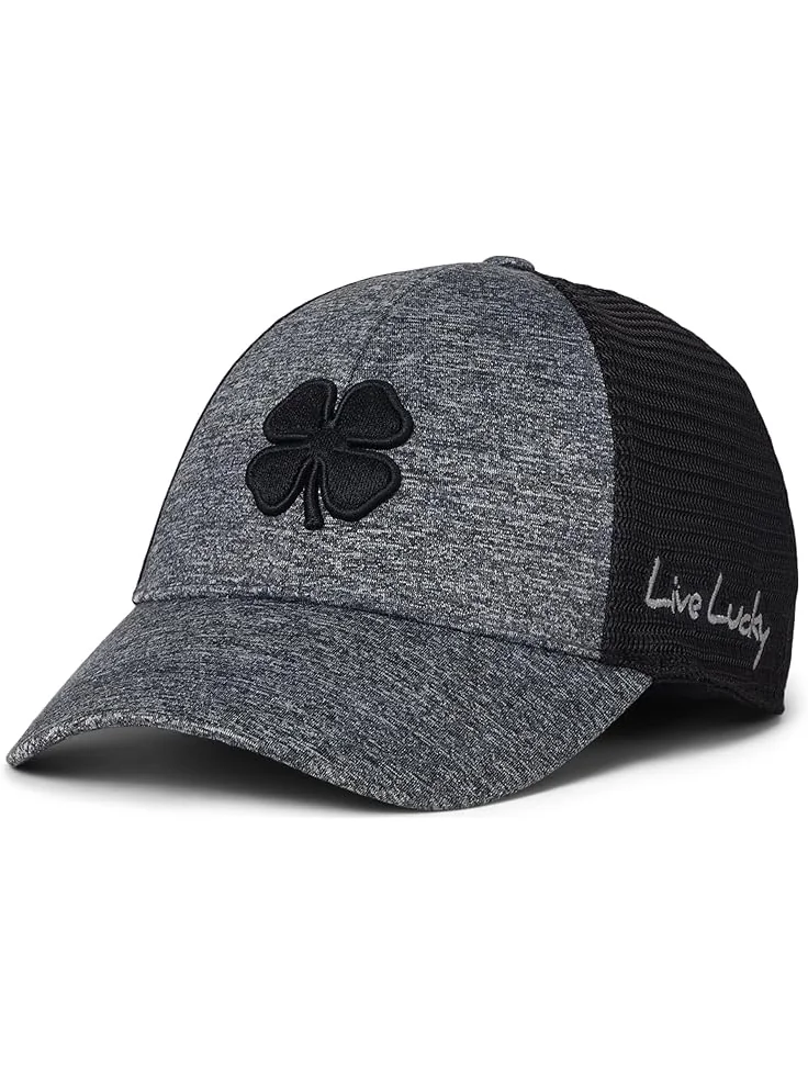 Унисекс черная шапка Clover Lucky Heather Mesh Grey Black Clover — 1